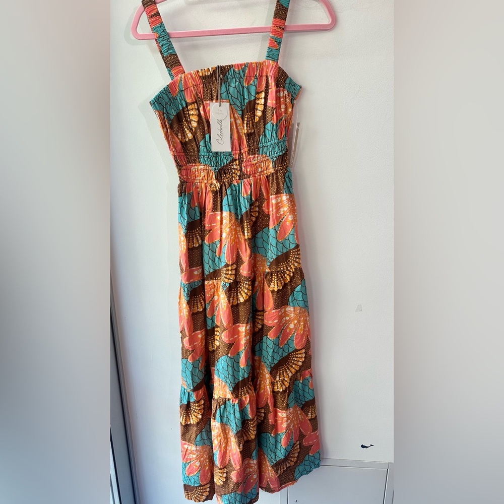 NWT Cleobella, Jolene Ankle Dress Multicolor Organic Cotton, Size XS | 2012 - Picture 10 of 10